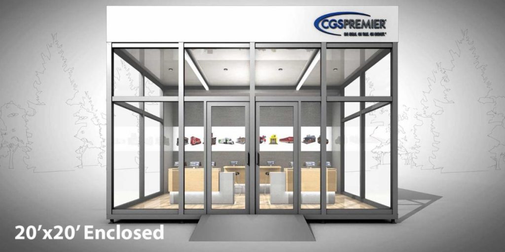 CGS Premier drop trailer enclosure measurements