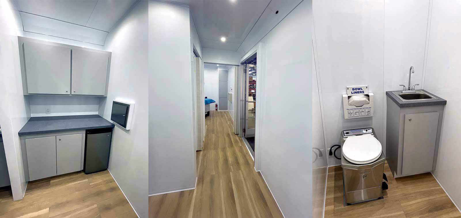 Compact medical facility interior design