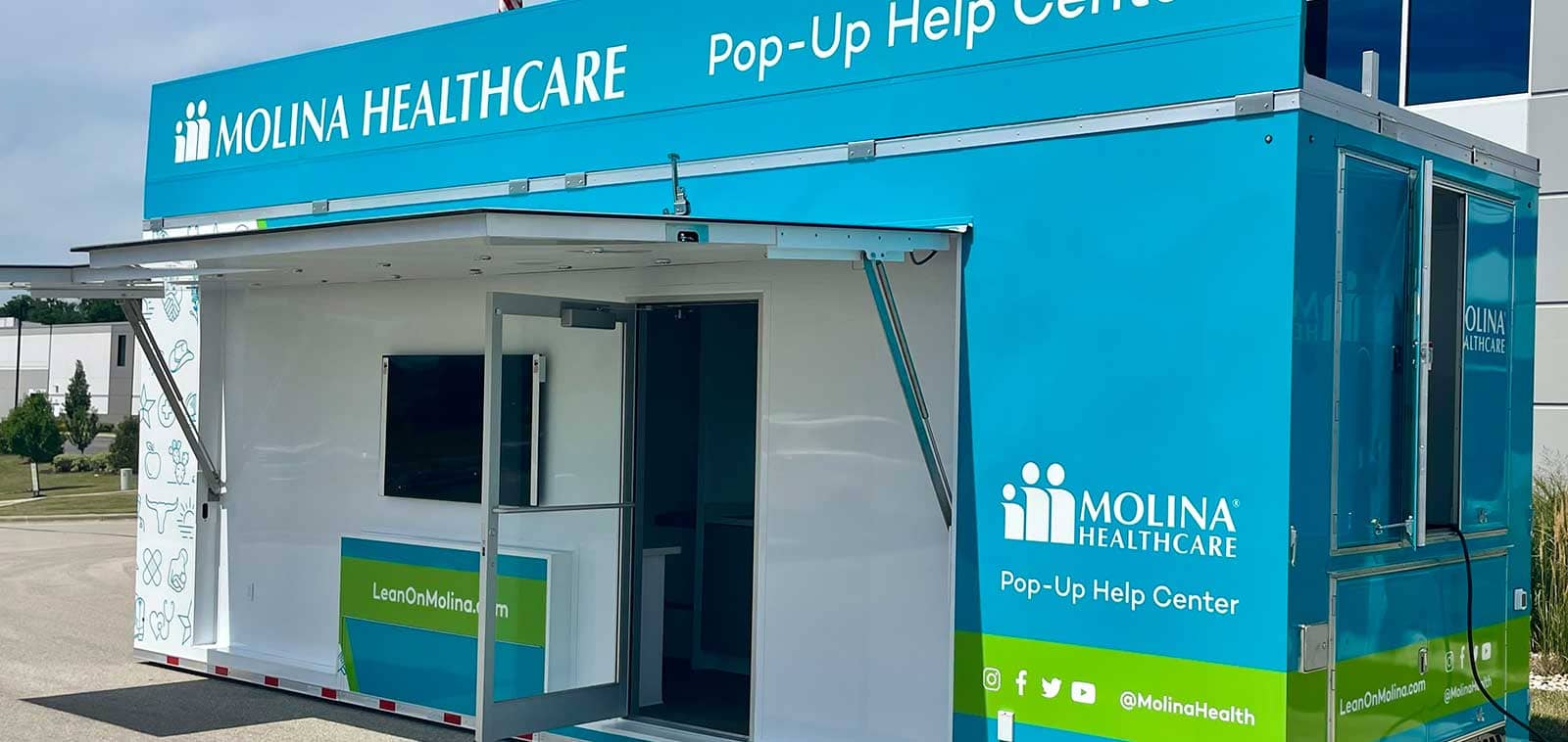 Mobile healthcare pop-up help center