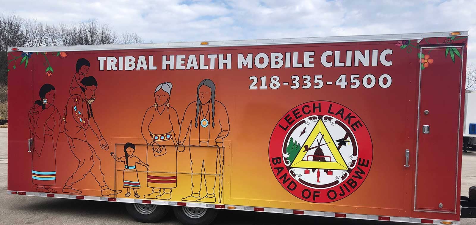 Mobile clinic promoting tribal health services